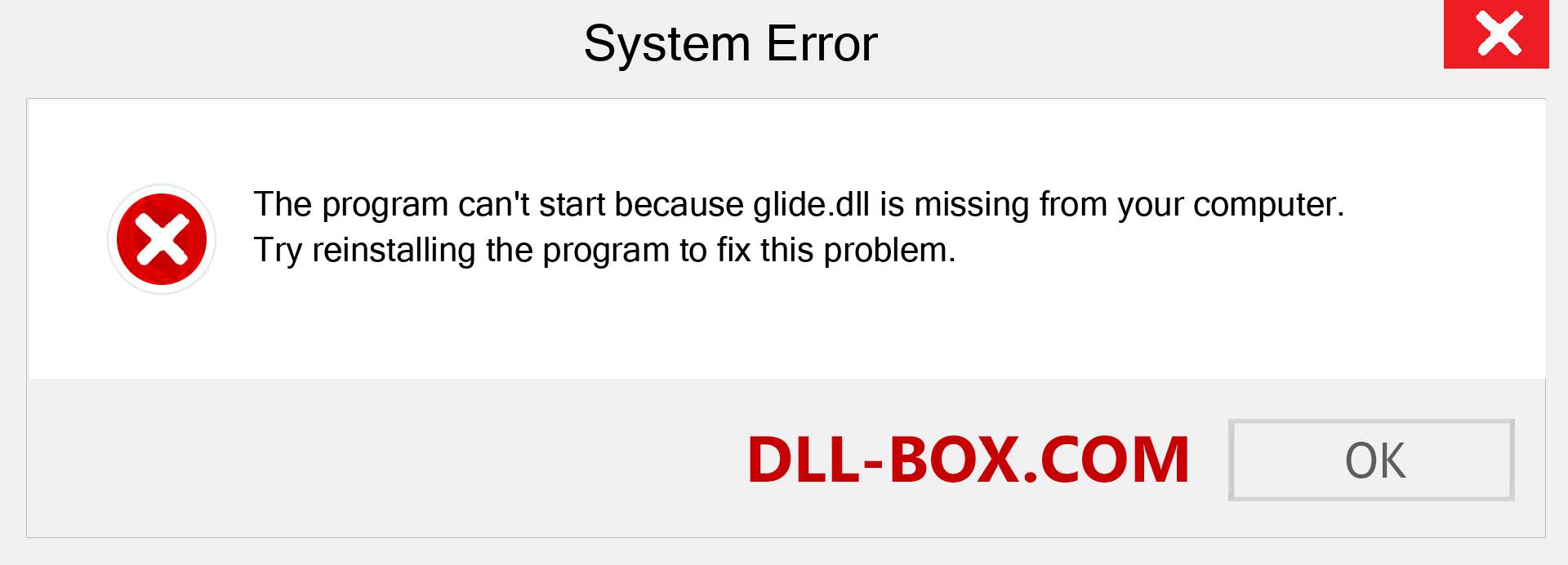  glide.dll file is missing?. Download for Windows 7, 8, 10 - Fix  glide dll Missing Error on Windows, photos, images